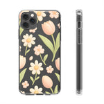 Floral Impact-Resistant Clear iPhone Case - Shamo's