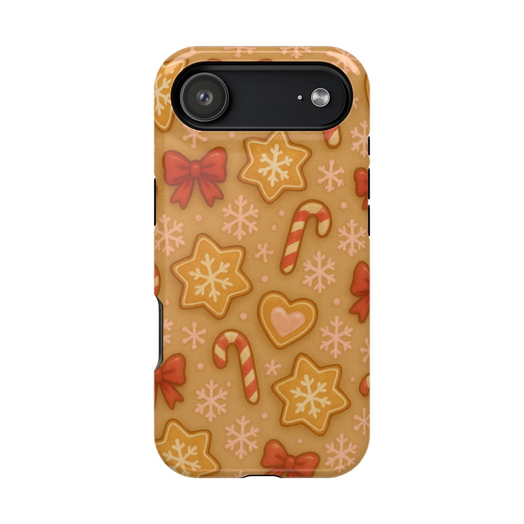 Candy Cane & Gingerbread Holiday iPhone Case — Impact-Resistant  Shamo's iPhone 17 Air / Glossy / Without gift packaging