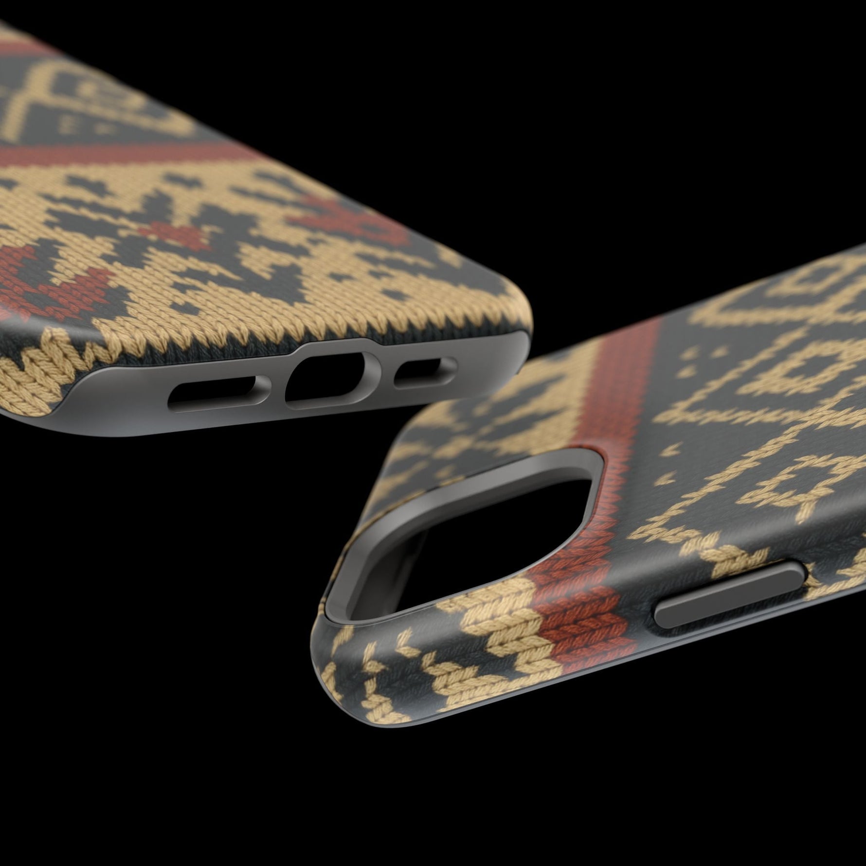 Nordic Knit Pattern MagSafe Impact-Resistant iPhone Case  Shamo's