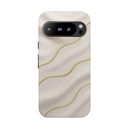 Elegant Gold Wave Tough iPhone Case
