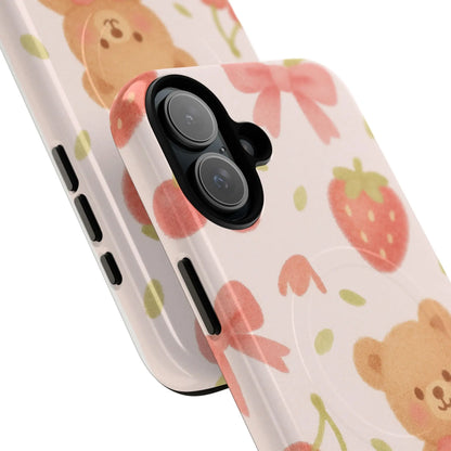 Teddy Berry Basket Friends iPhone Case with MagSafe  Shamo's