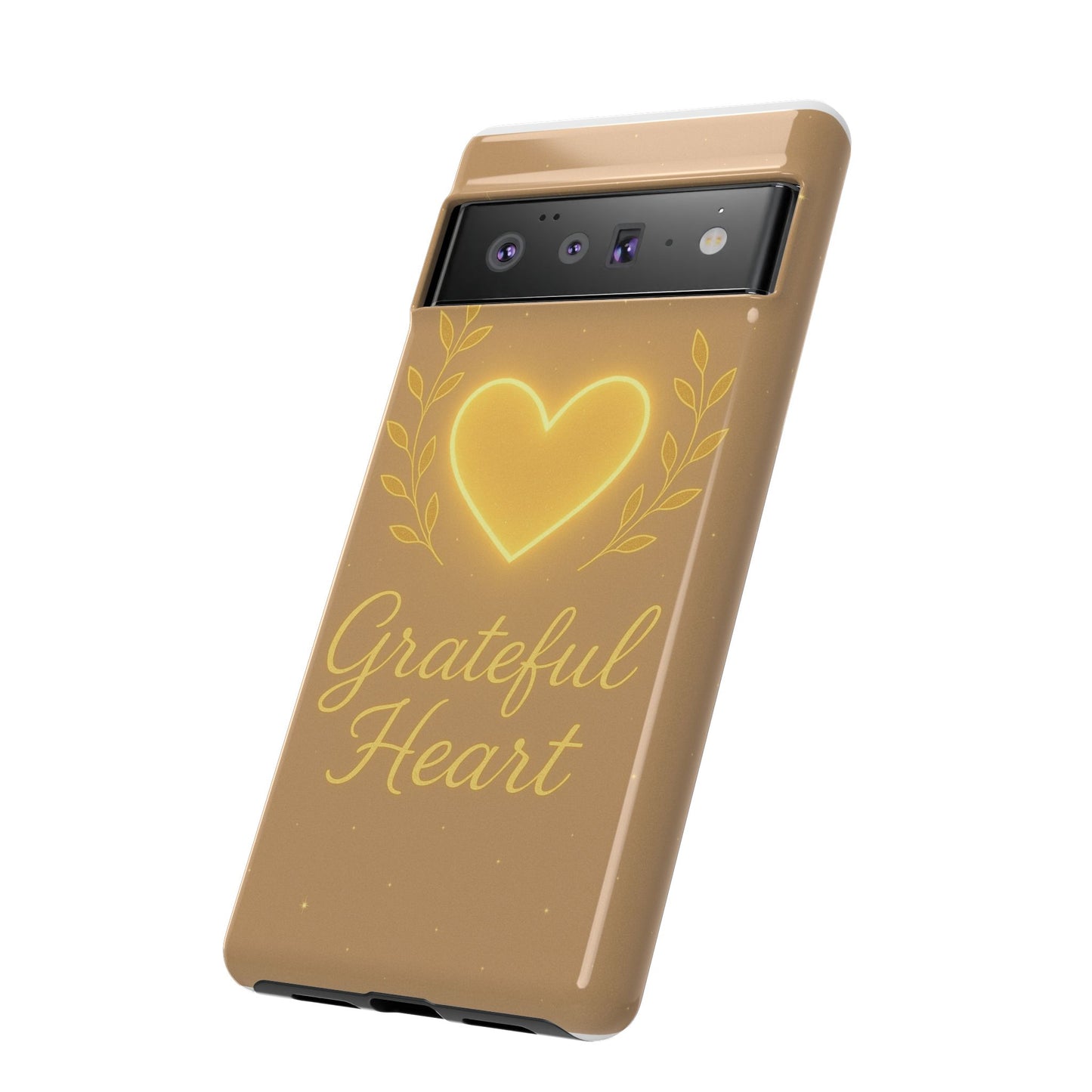 Grateful Heart iPhone Case — Warm Neon Heart