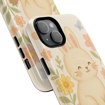 Fluffy Bunny Garden iPhone Case with MagSafe - Shamo's