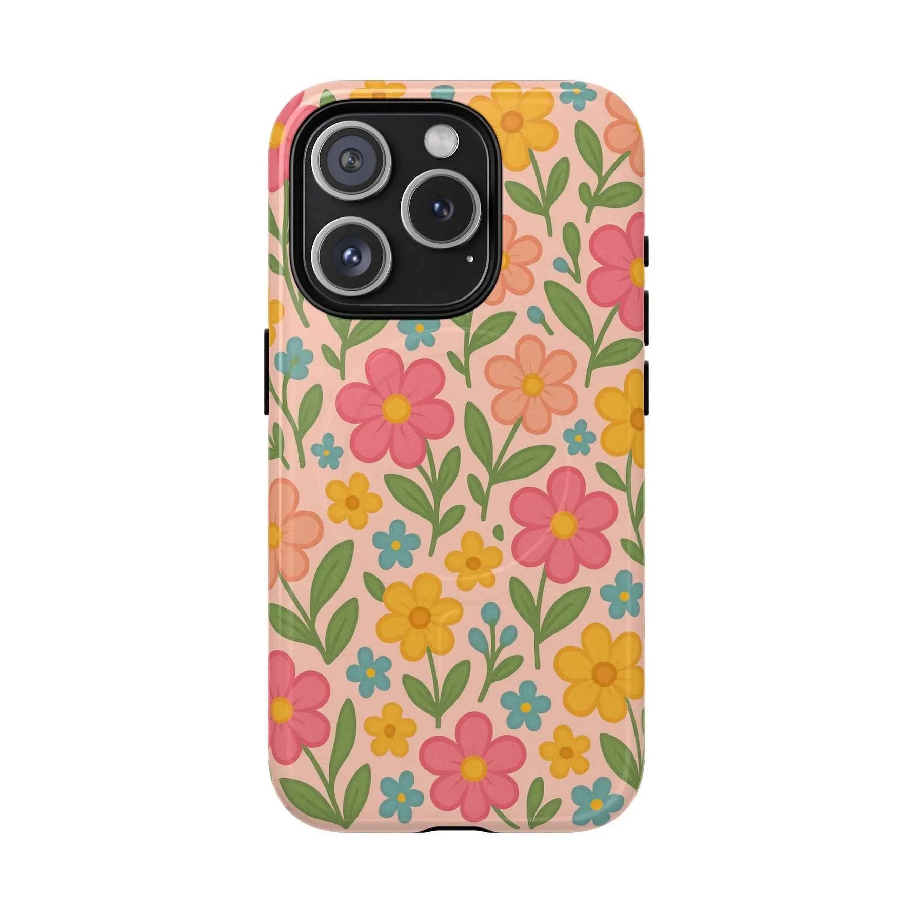 Floral Tough Magnetic MagSafe Phone Case - Stylish Protection for Everyday Use