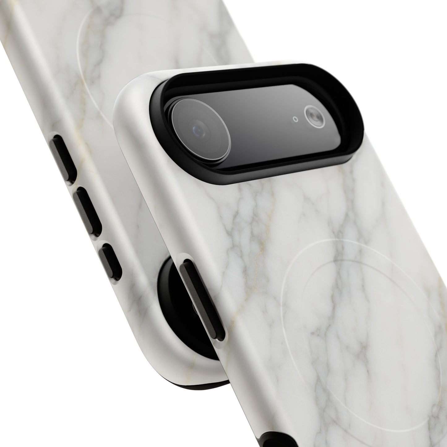 Classic White Marble iPhone Case with MagSafe