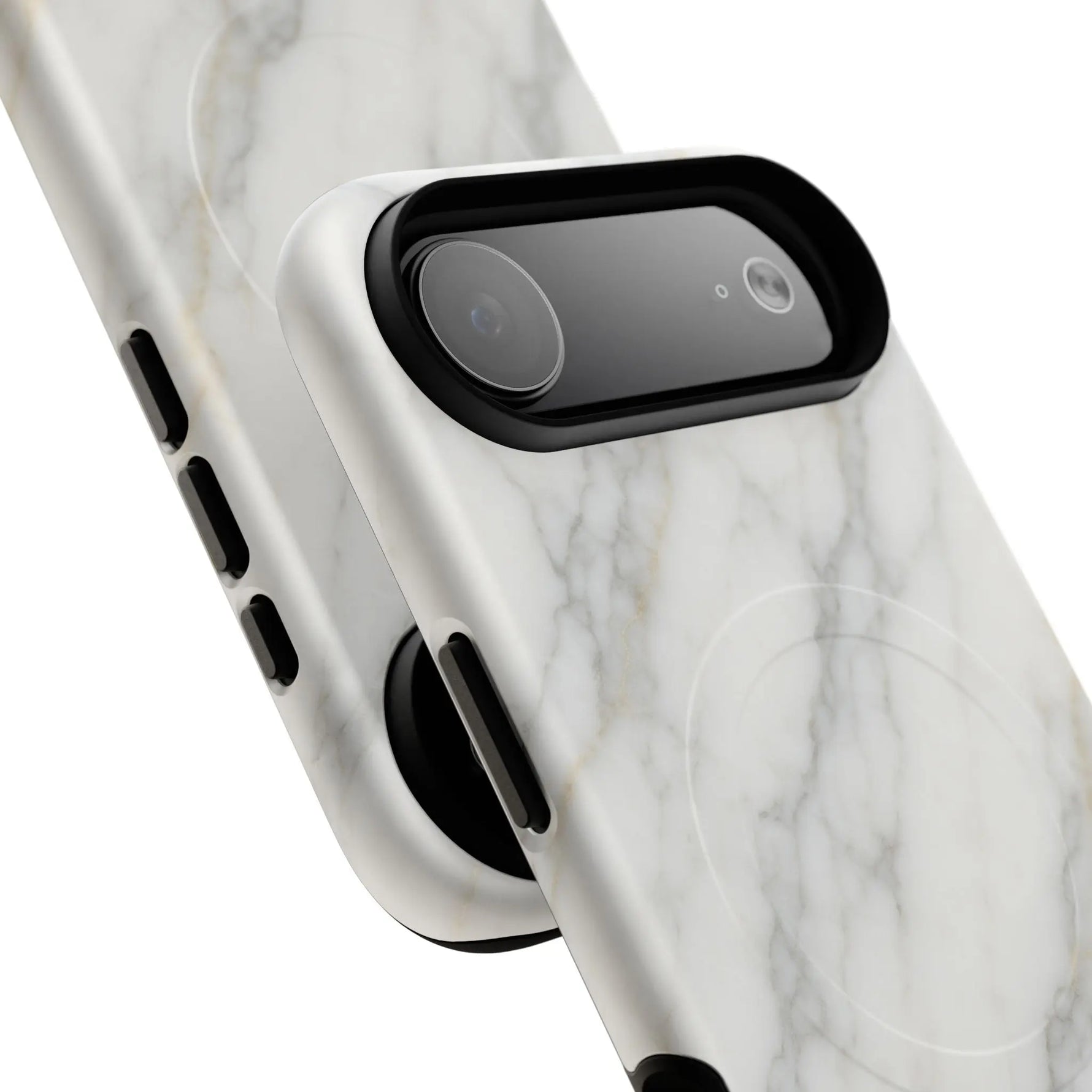 Classic White Marble iPhone Case with MagSafe  Shamo's