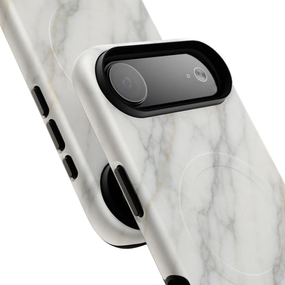 Classic White Marble iPhone Case with MagSafe