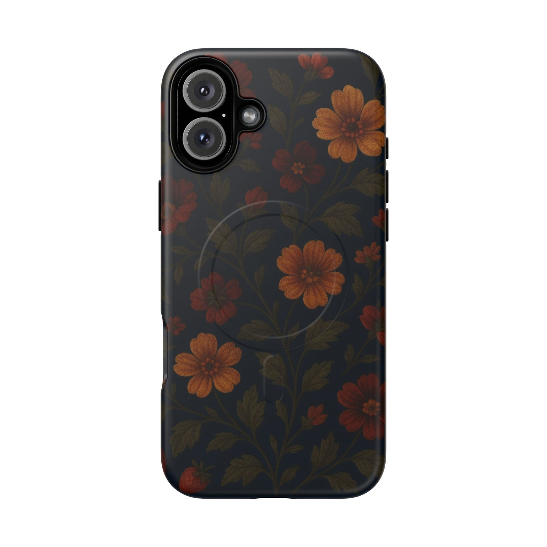 Floral Night Velvet iPhone Case - Works with MagSafe - Shamo's