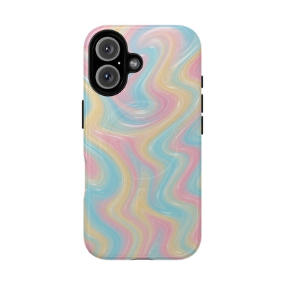 Rainbow Marble Swirl iPhone Case with MagSafe - Shamo's