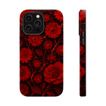 Melted Lava Dark Red Floral iPhone Case — MagSafe Compatible  Shamo's iPhone 14 Pro Max / Glossy