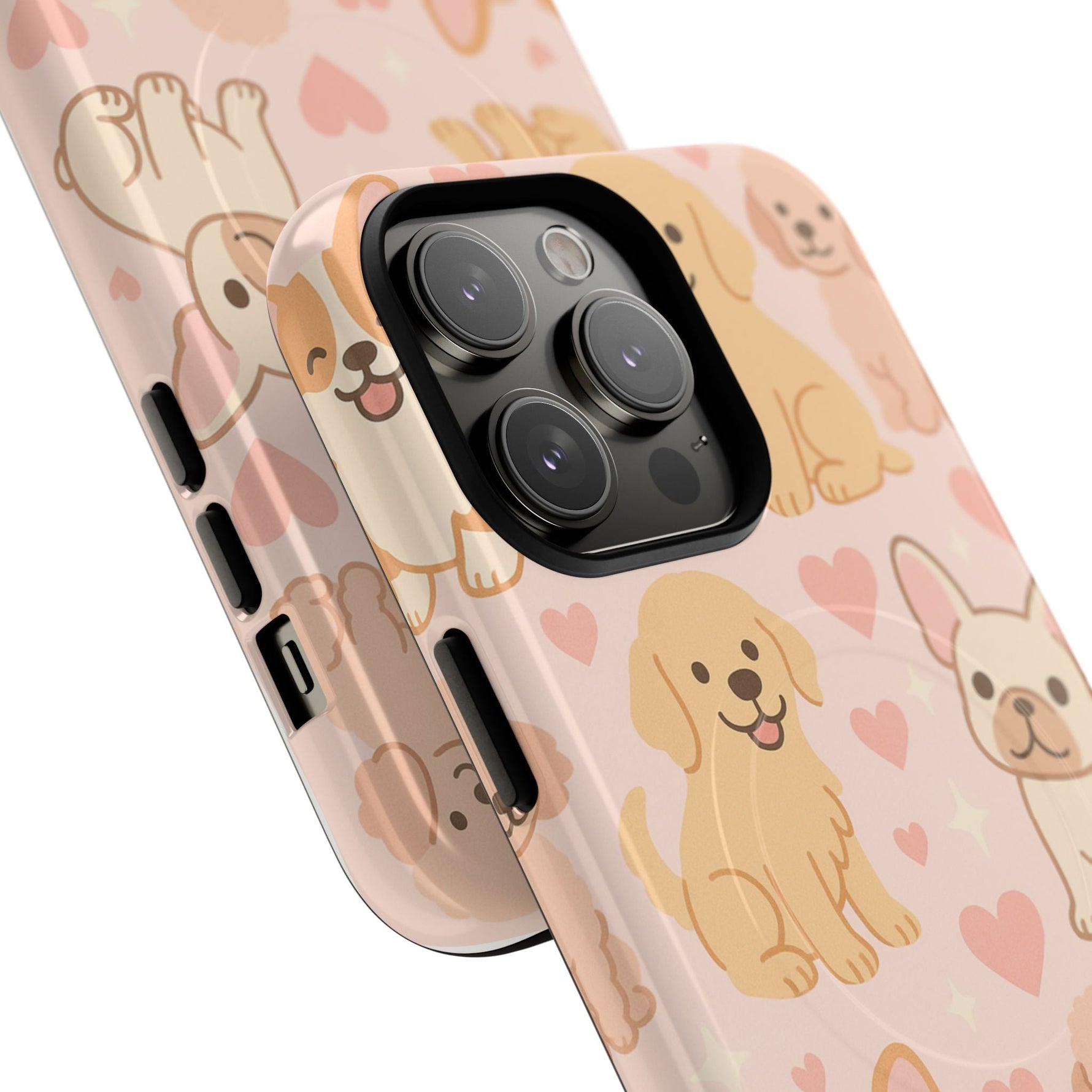 Puppies & Hearts iPhone Case compatible with MagSafe  Shamo's