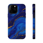 Blue Gold Marble Phone Case  Shamo's