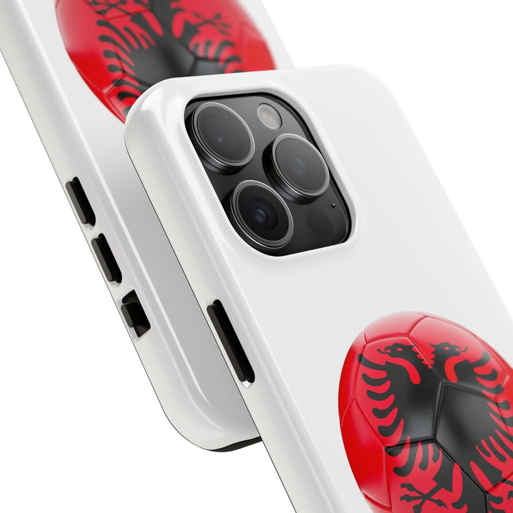 Tough Phone Cases with Albanian soccer flag - Shamo's