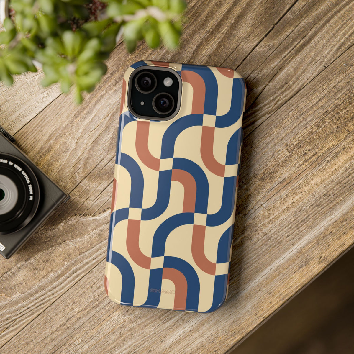 Mod Ribbon – Retro Geometric MagSafe Phone Case