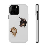 Impact-Resistant Cases with a cat and a dog - Shamo's