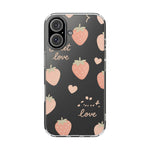Sweet Love Strawberry Clear iPhone Case | MagSafe - Shamo's