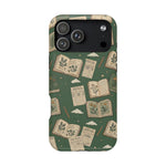 Botanical Journal Pattern iPhone Case | MagSafe Compatible Impact-Resistant Protective Cover