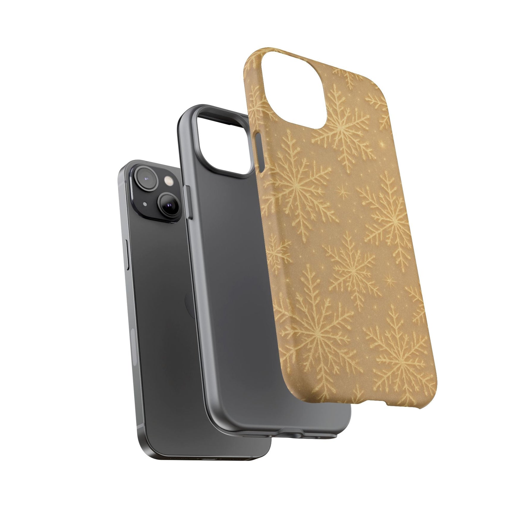 Golden Snowflake Holiday iPhone Case  Shamo's