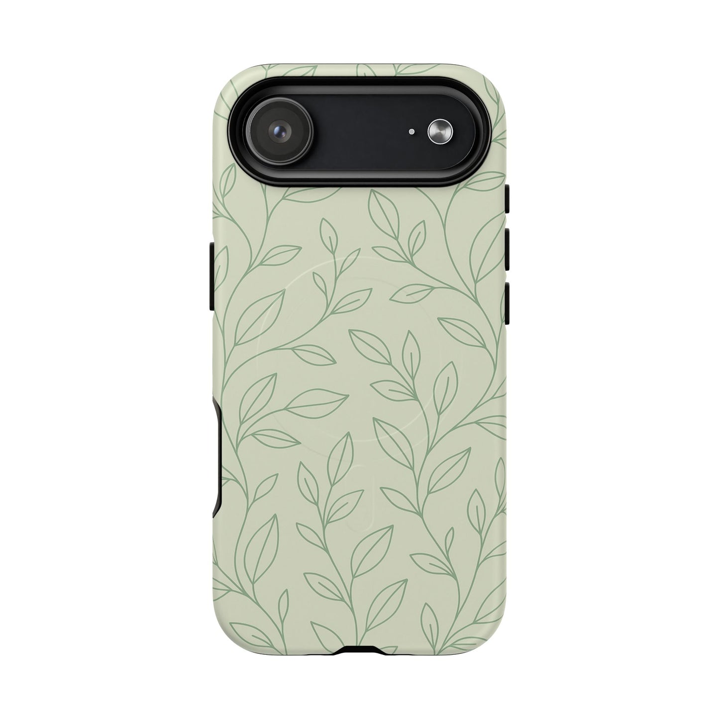 Sage Botanical Leaves Floral iPhone Case | MagSafe