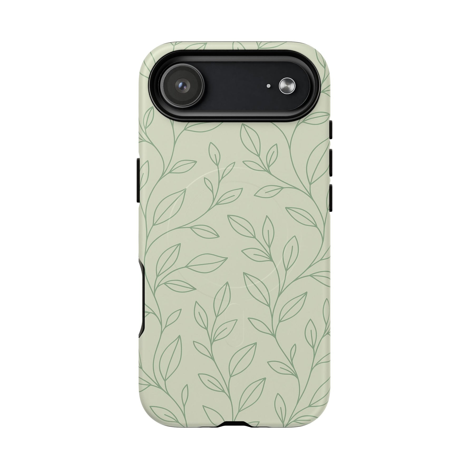 Sage Botanical Leaves Floral iPhone Case | MagSafe - Shamo's