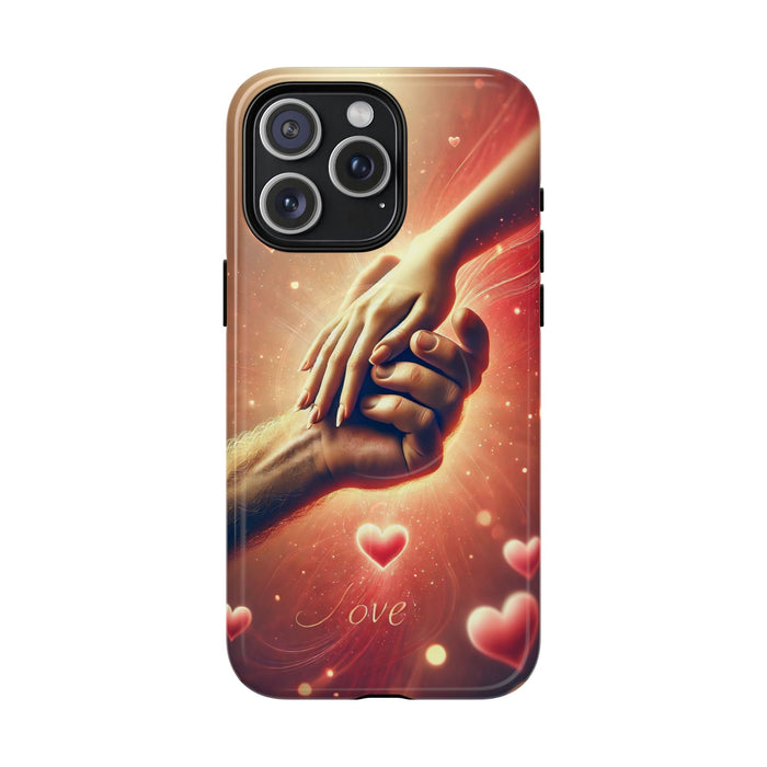 Magnetic Phone Case - Hands in Love Design - Compatible with MagSafe