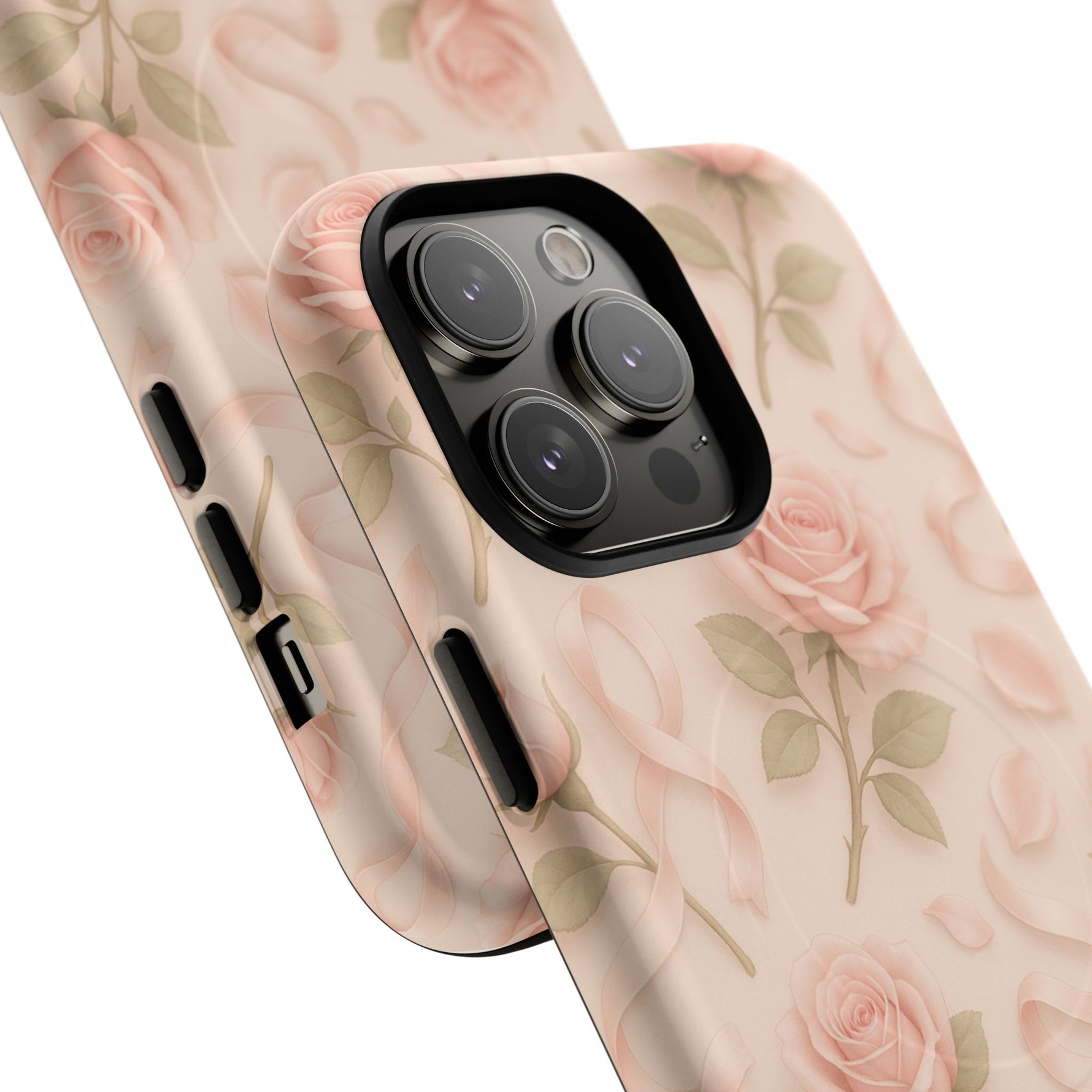 Blush Roses and Ribbons 3D iPhone Case | MagSafe - Shamo's