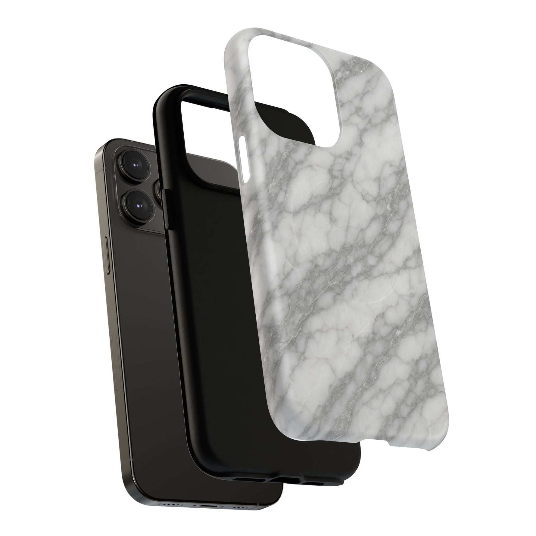 Silver Mist Marble iPhone Case with MagSafe  Shamo's