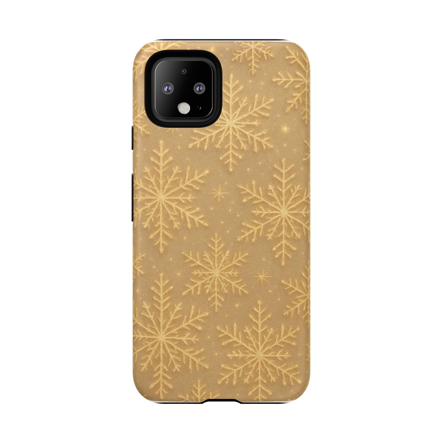 Golden Snowflake Holiday iPhone Case