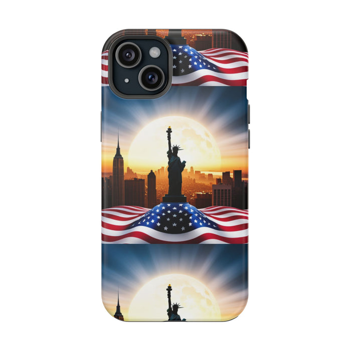 MagSafe American Flag Tough Phone Case: Show Your Patriotism in Style