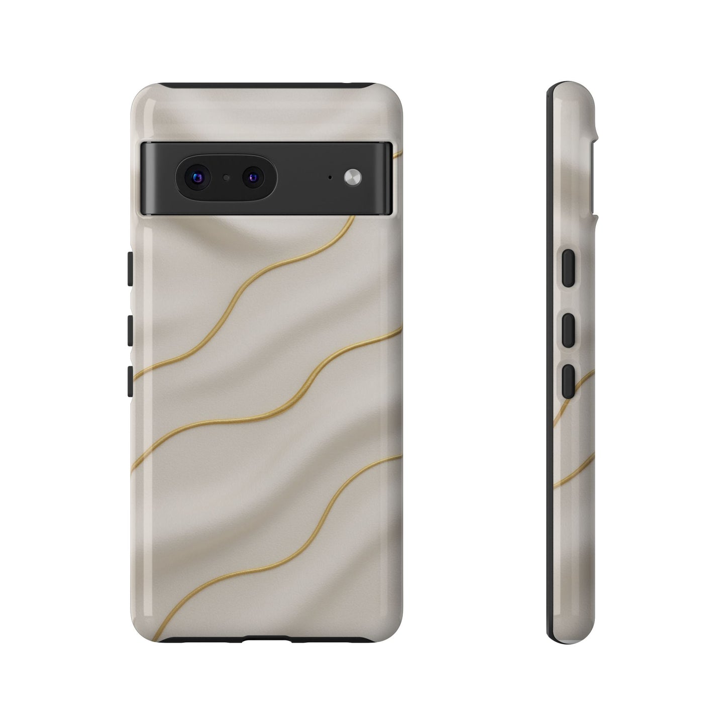 Elegant Gold Wave Tough iPhone Case - Shamo's