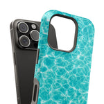 Turquoise Tide Crystal Clear Water MagSafe Phone Case – Tropical Aqua Ocean Ripple Protective Cover