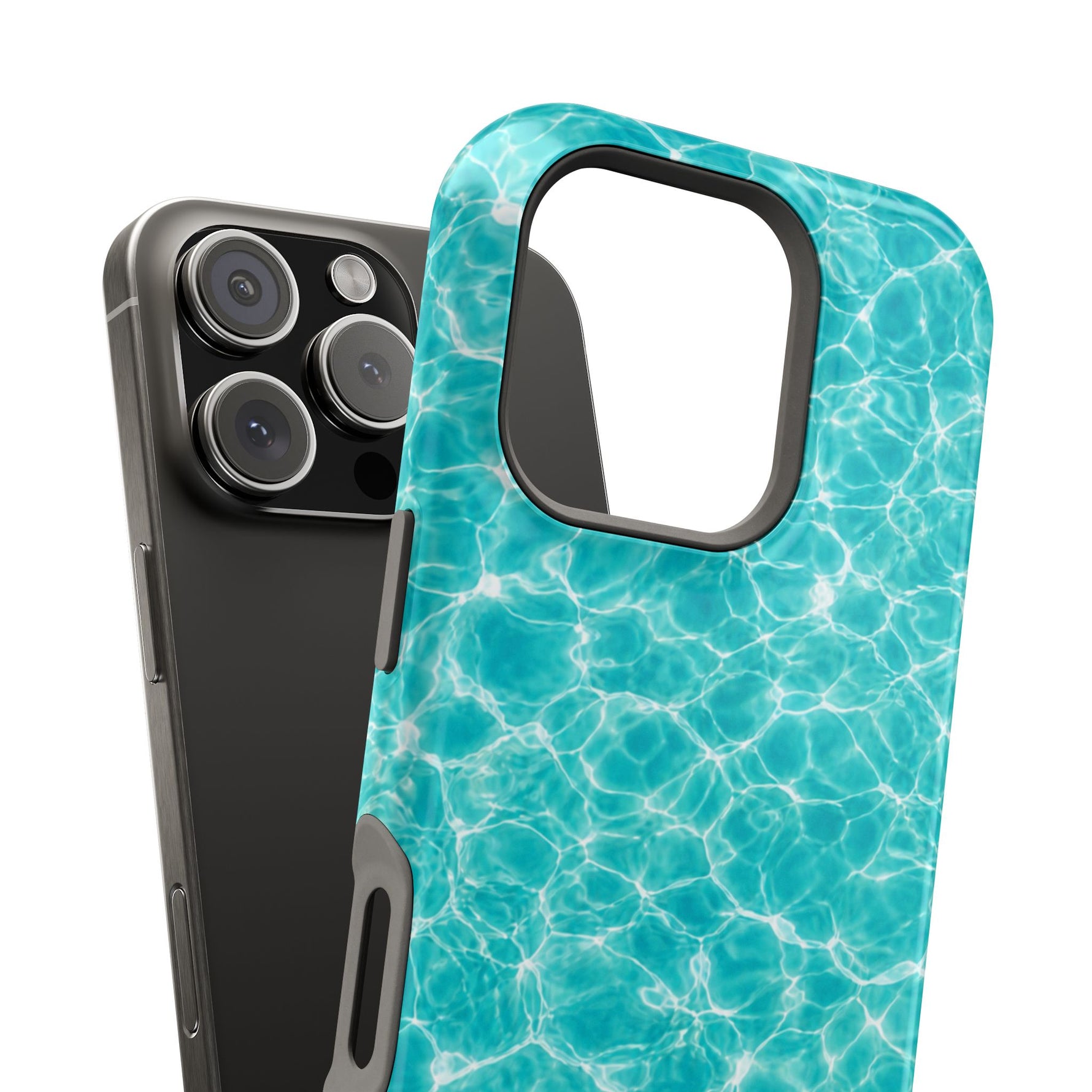 Turquoise Tide Crystal Clear Water MagSafe Phone Case – Tropical Aqua Ocean Ripple Protective Cover