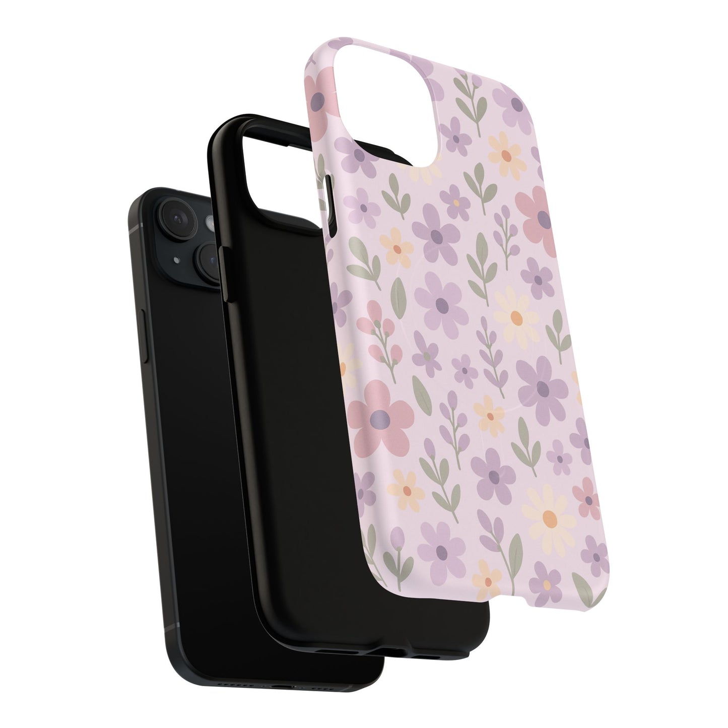Floral Magnetic | Compatible with MagSafe Phone Case - Stylish and Durable Protection
