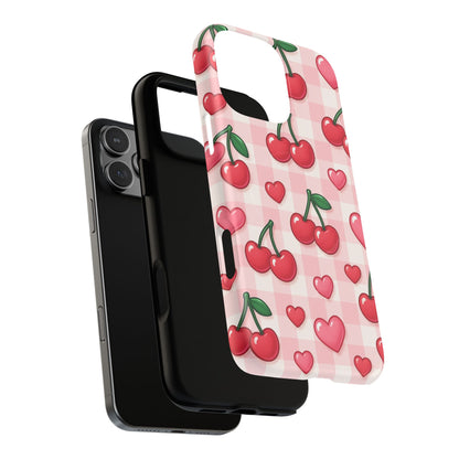 Y2K Cherries & Hearts iPhone Case | MagSafe