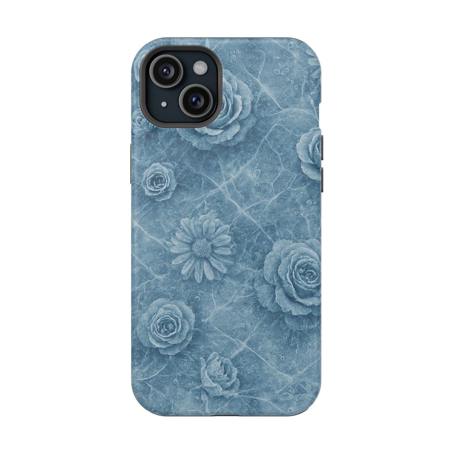 Frozen Flower Impact-Resistant iPhone Case — MagSafe Compatible  Shamo's iPhone 15 Plus / Matte