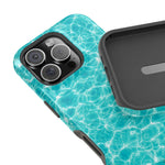 Turquoise Tide Crystal Clear Water MagSafe Phone Case – Tropical Aqua Ocean Ripple Protective Cover