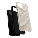 Elegant Gold Wave Tough iPhone Case  Shamo's