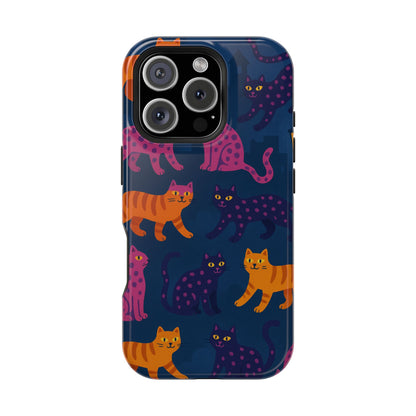 Colorful Cat Phone Case - MagSafe Impact-Resistant