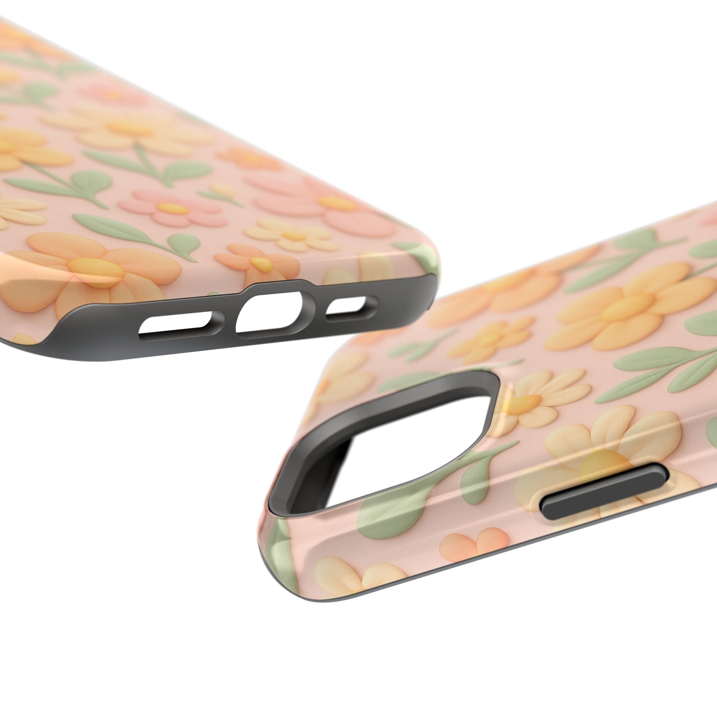 Vintage Floral 3D iPhone Case | MagSafe Compatible