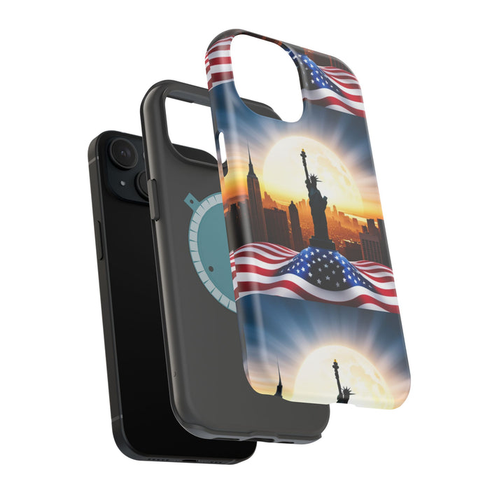 MagSafe American Flag Tough Phone Case: Show Your Patriotism in Style