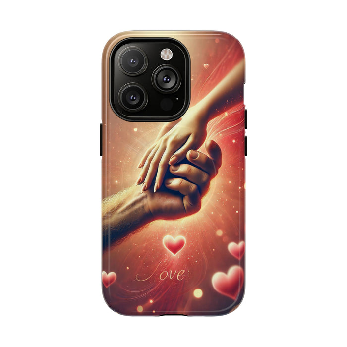 Magnetic Phone Case - Hands in Love Design - Compatible with MagSafe