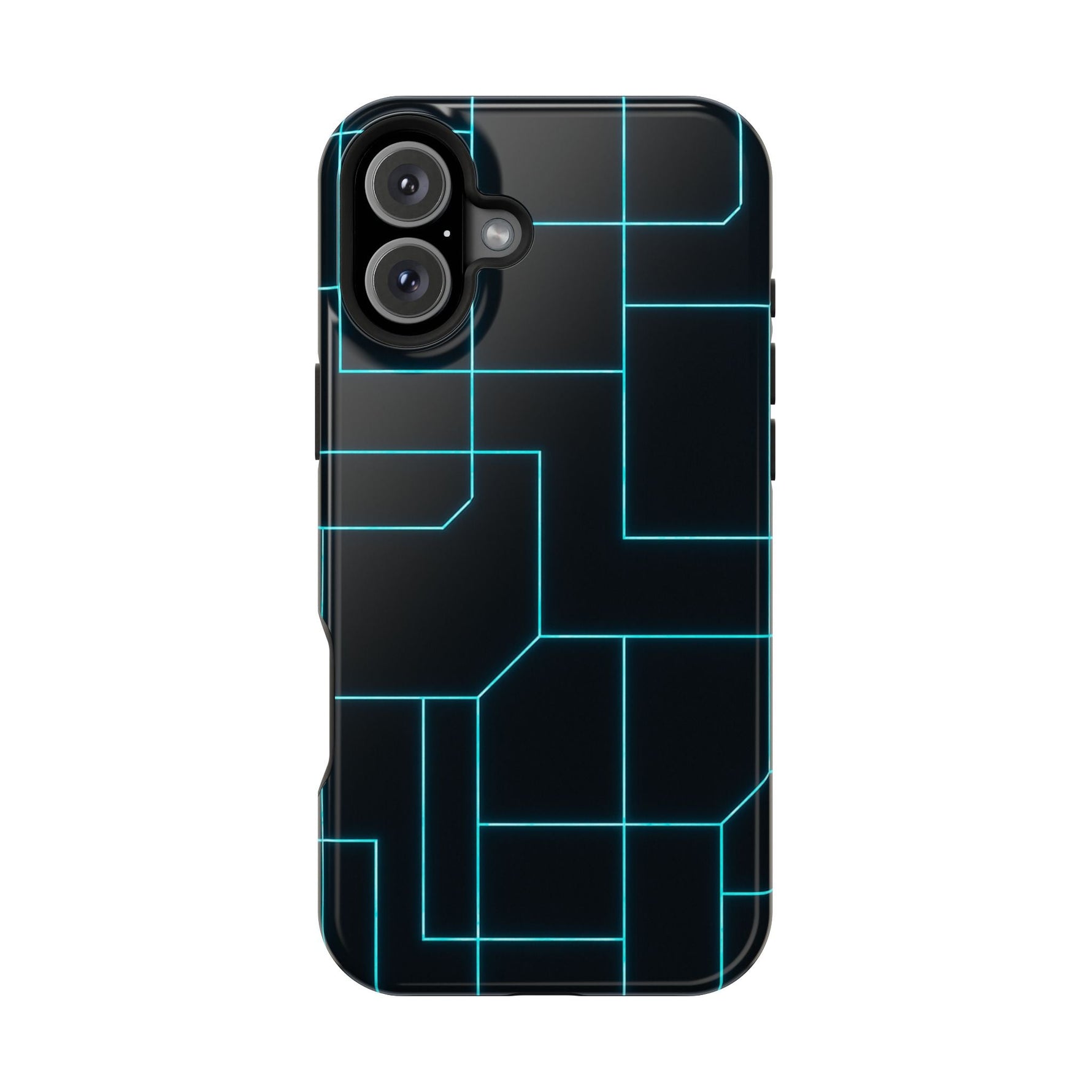 Neon Grid Magnetic Impact-Resistant iPhone Case | MagSafe compatible  Shamo's iPhone 16 Plus / Glossy