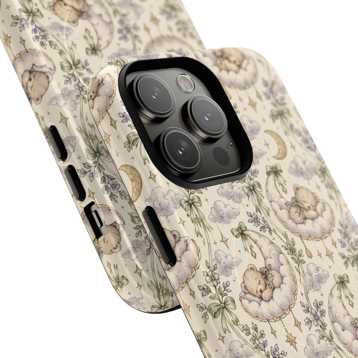 Dromerige wolkenknuffelbeer iPhone-hoesje met MagSafe