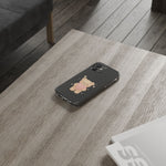 Romantic Teddy Bear Impact-Resistant iPhone Case with Heart Design - Shamo's