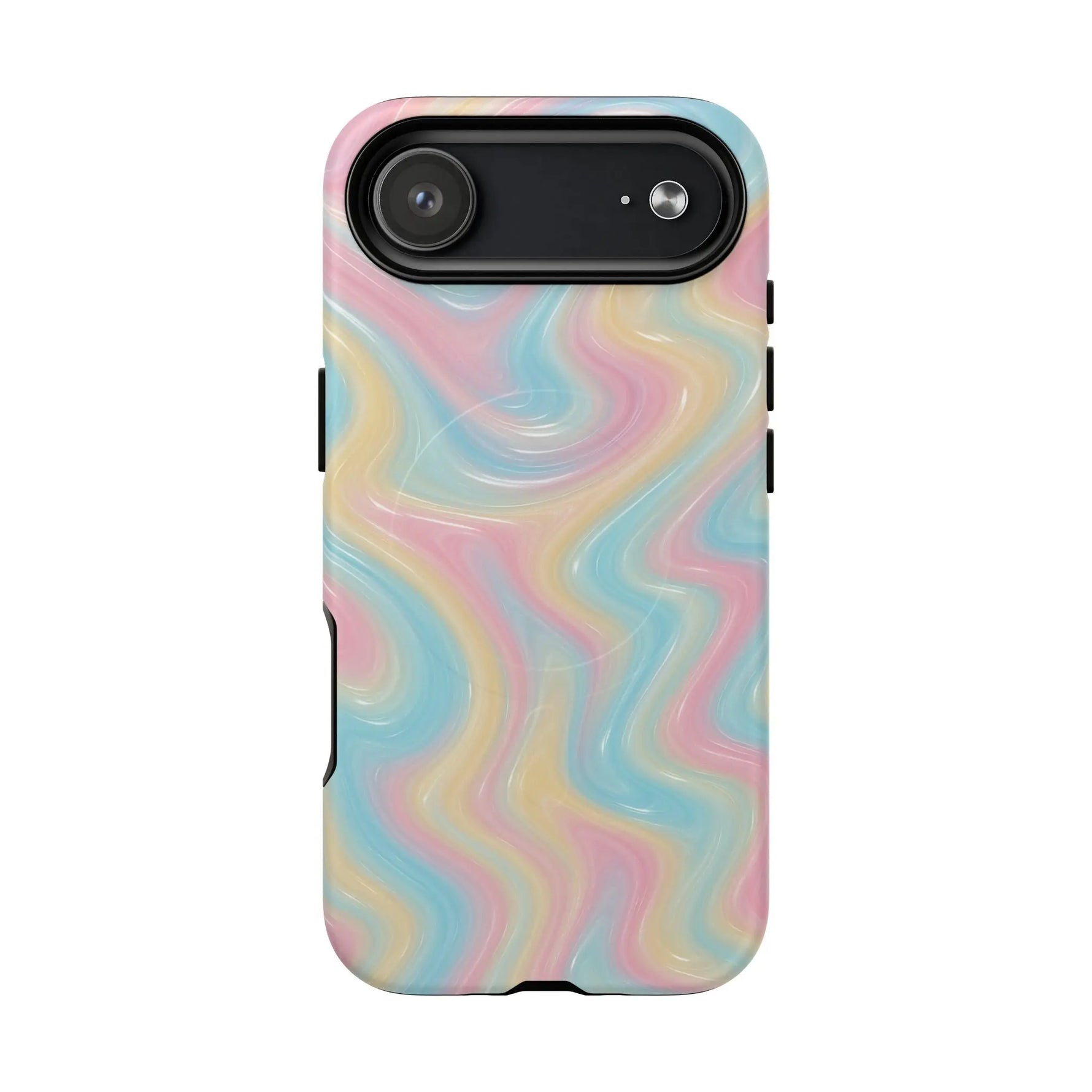 Rainbow Marble Swirl iPhone Case with MagSafe - Shamo's
