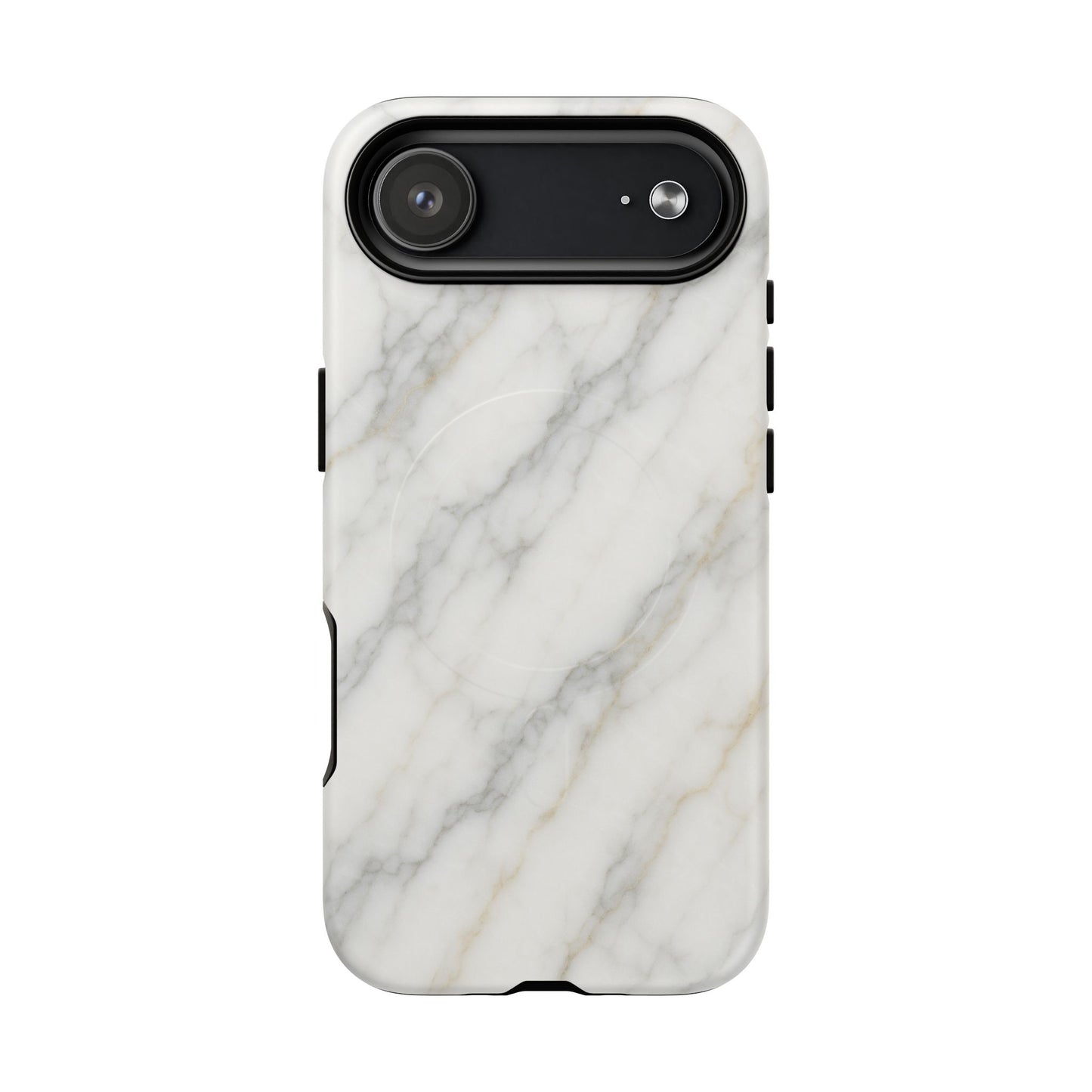 Classic White Marble iPhone Case with MagSafe - Shamo's