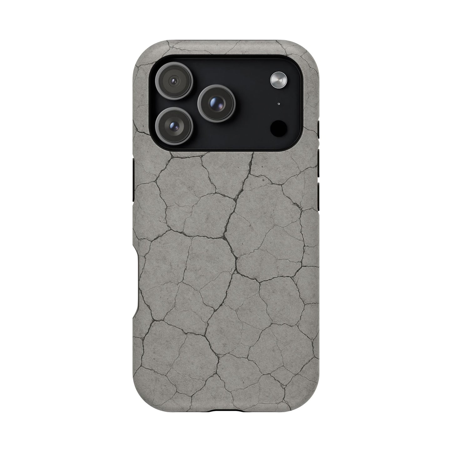 Cracked Concrete Texture iPhone Case with MagSafe compatibility  Shamo's iPhone 17 Pro / Matte