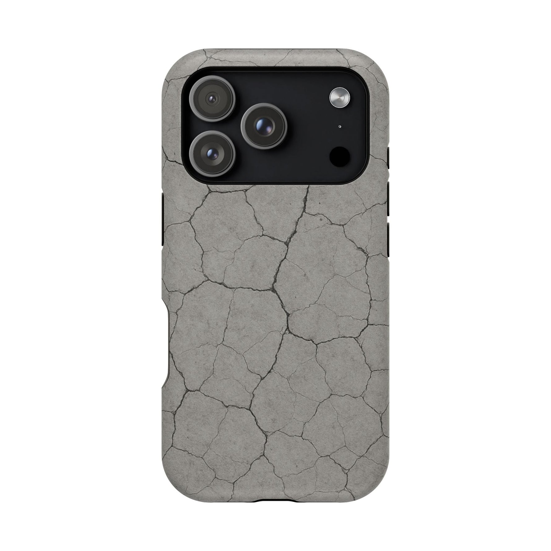 Cracked Concrete Texture iPhone Case with MagSafe compatibility  Shamo's iPhone 17 Pro / Matte