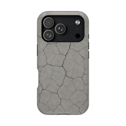 Cracked Concrete Texture iPhone Case with MagSafe compatibility  Shamo's iPhone 17 Pro / Matte
