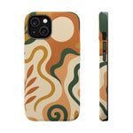 Abstract Earth-Tone Impact iPhone Case — MagSafe  Shamo's iPhone 14 / Matte
